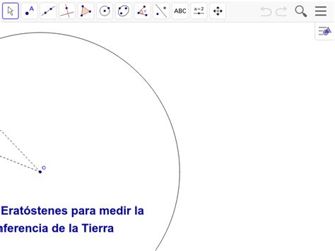 Método De Eratóstenes Y Tamaño De La Tierra Geogebra