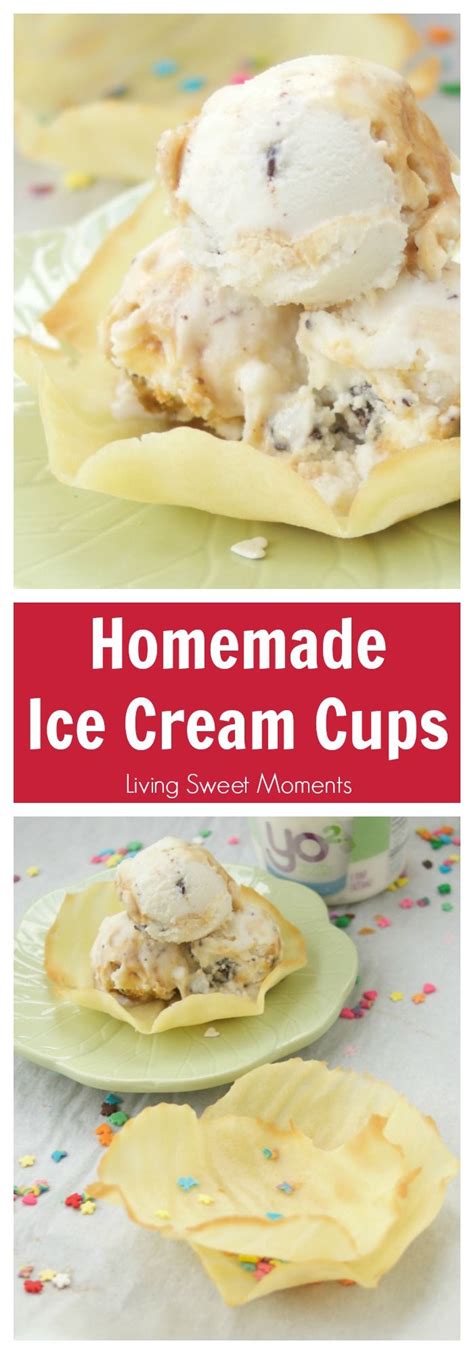 Crunchy Homemade Ice Cream Cups A Tutorial Recipe Homemade Ice