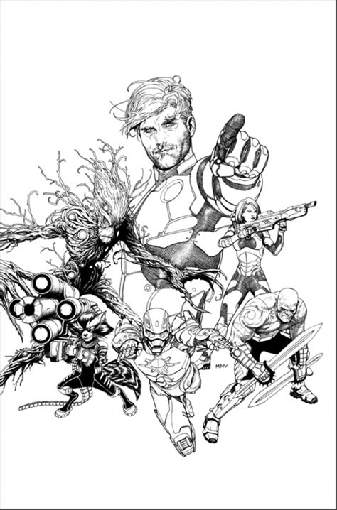 Guardians Of The Galaxy Coloring Pages Printable Coloring Pages