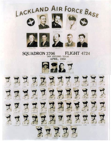 1950 59 Lackland Afb Tx 1950 Lackland Afb Squadron 3706 Flight 4724 The Military Yearbook