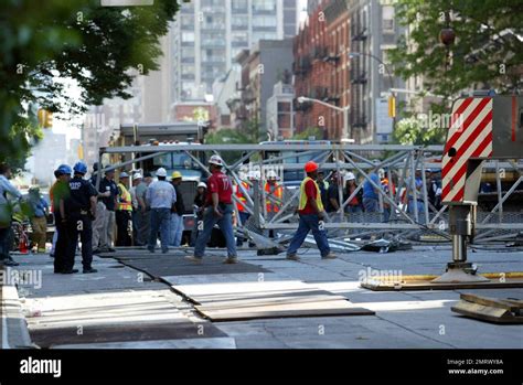 A Construction Crane Collapsed Today In New York City On The Corner Of