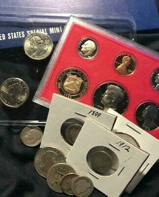 US Coin Grab Bag W Silver BU Proof Included No Reserve Us Coins