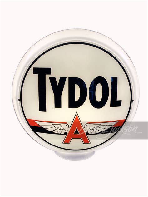 Late 1930s Tydol Flying A Gasoline Gas Pump Globe