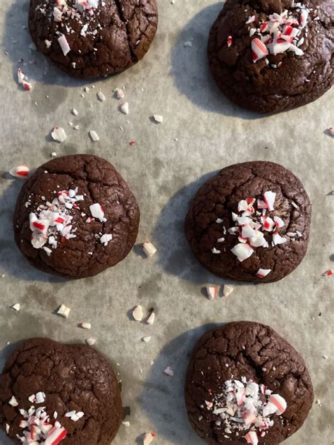 Chewy Double Chocolate Peppermint Cookies Recipe Chocolate