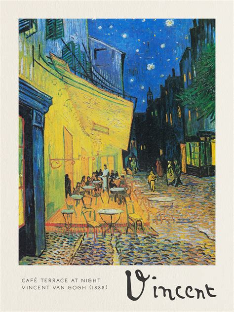 Caf Terrace At Night Vincent Van Gogh Reproductions Of Famous