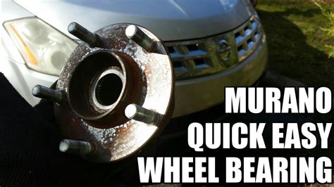 Nissan Murano Wheel Bearing And Hub Assembly Replacement 2003 2007 Youtube