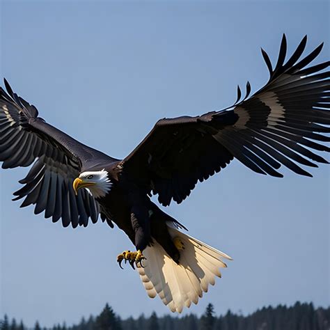 Premium Photo | A Bald Eagle flying