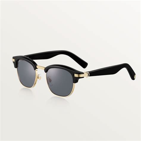 Cresw Panth Re De Cartier Sunglasses Smooth Gold Finish Metal