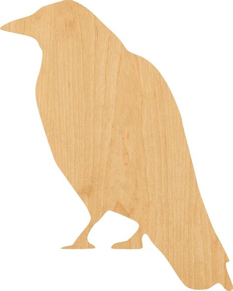 Raven Wooden Laser Cut Out Shape Great For Crafting Etsy