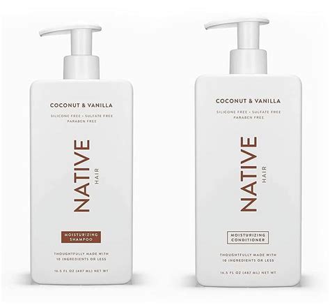 Native Brand 16 5 Oz Shampoo And Conditioner Set Coconut And Vanilla