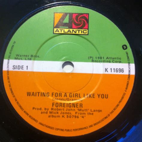 Foreigner Waiting For A Girl Like You Vinyl Discogs