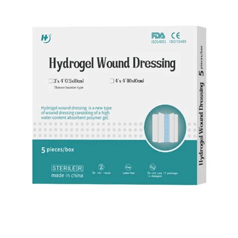 Hydrogel Wound Dressing For Burn Wounds Cold And Pain Relief Pressure