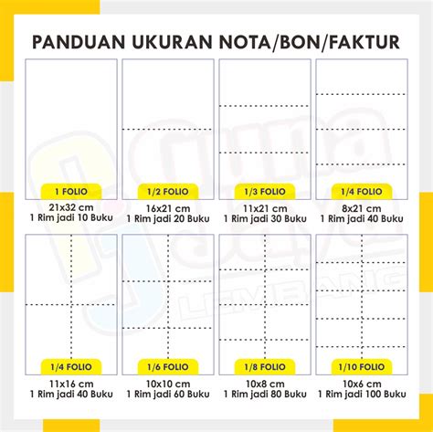 Nota Bon Kwintansi Ncr Buku Gunajaya Printing