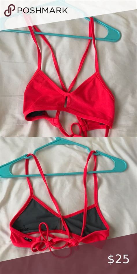 Jolyn Bikini Top Vibrant Pink Jolyn Top Too Small Size Small Jolyn