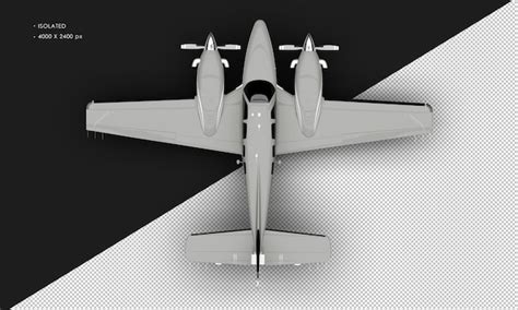 Premium Psd Isolated Realistic Shiny Grey Twin Propeller Dual Engine