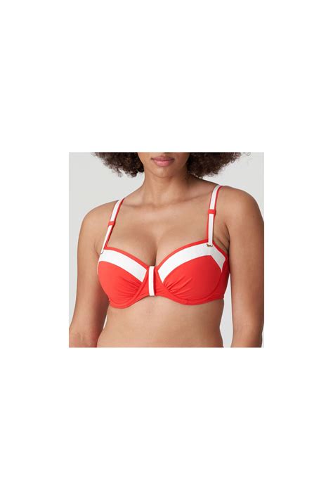 Maillot de bain rouge rembourré Unas1 Primadonna Rabais Maillot de