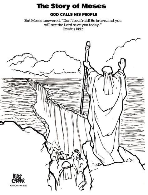 Moses And The Red Sea Printables