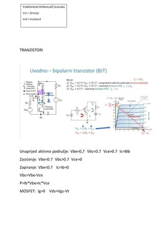 Formule Za Drugi Kolokvij Iz Elektrotehnike PDF