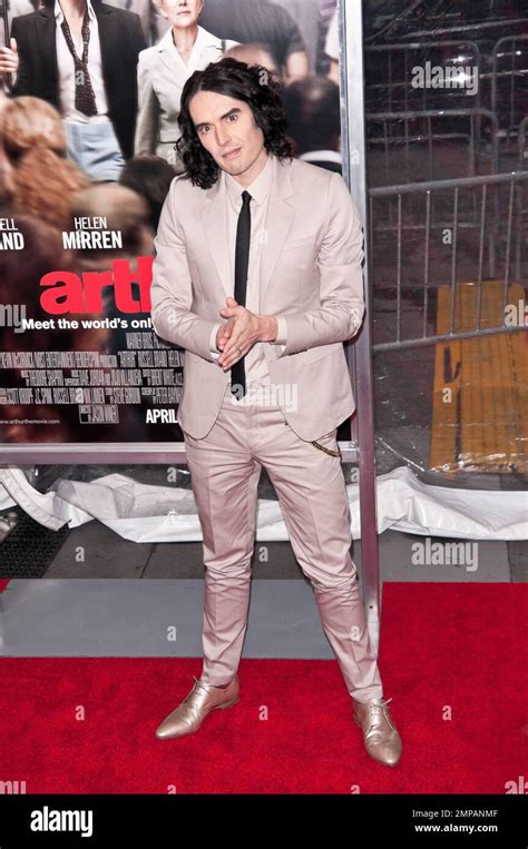 Russell Brand Walks The Red Carpet At The Premiere Of Arthur A