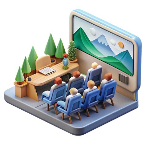 Virtual Meeting Room Immersive Presentation Experience 54585972 Png
