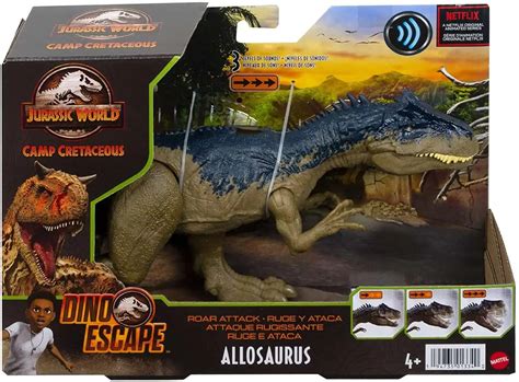 Jurassic World Camp Cretaceous Dino Escape Allosaurus Action Figure Roar Attack Mattel Toywiz