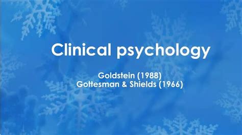 Ppt Clinical Psychology Powerpoint Presentation Free Download Id