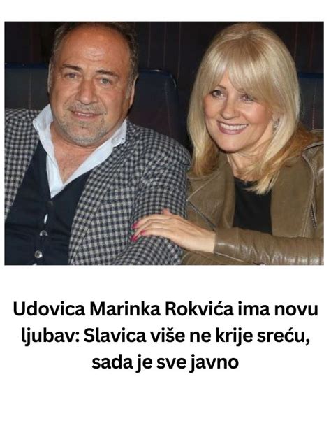 Udovica Marinka Rokvića ima novu ljubav Slavica više ne krije sreću