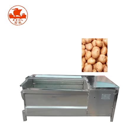 Root Vegetable Fruit Ginger Potatoes Roller Peeling Machines Cassava