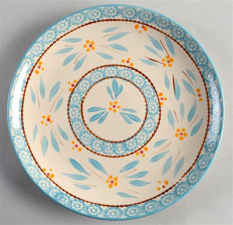 Old World Aqua Dinner Plate By Temp Tations Replacements Ltd