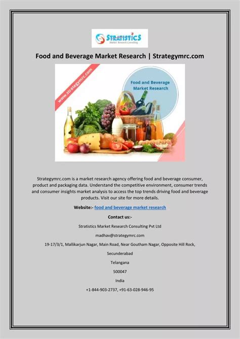 Ppt Food And Beverage Market Research Strategymrc Powerpoint