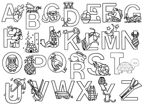 Alphabet And Letter A Z Sheet 11 Coloring Page Download Print Or