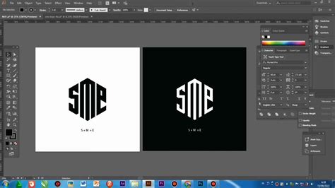 Cara Membuat Logo Huruf Dalam Bentuk Poligon Tutorial Adobe