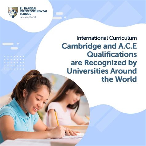 International Curriculum - Cambridge and A.C.E Qualifications - El ...