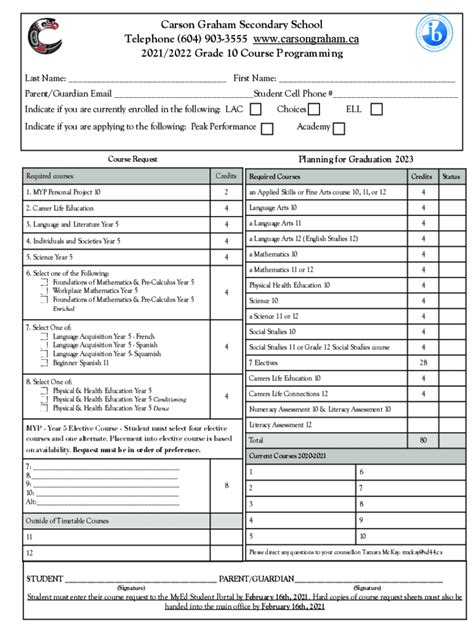 Fillable Online Cgs Grade Course Request Fax Email