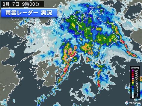 四国や近畿南部で滝のような雨 午後は広く激しい雷雨の恐れ 道路の冠水など注意 気象予報士 日直主任 2023年08月07日 日本気象協会 Tenki Jp