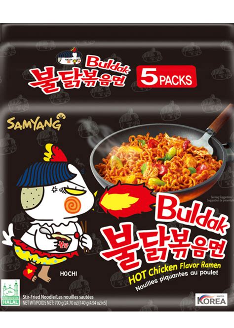 SAMYANG Ramen Hot Chicken Original 5x140g Aasian Makuja