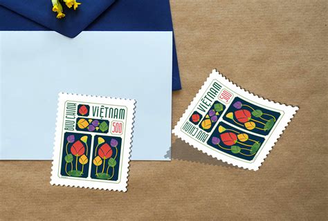 Vietnam postage stamps on Behance