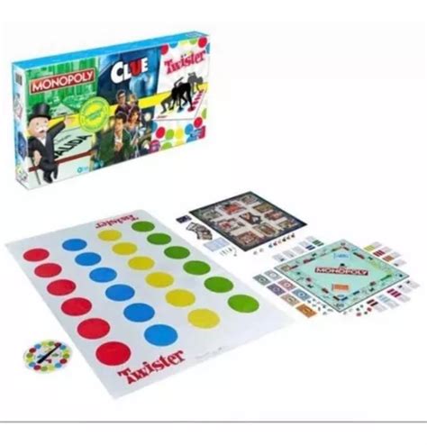 Set 3 Juegos De Mesa Hasbro Original Monopoly Clue Y Twister MercadoLibre