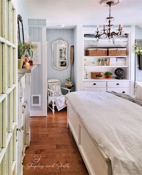 How To Refresh Your Bedroom With Affordable Vintage Decorating Ideas Shiplap And Shells