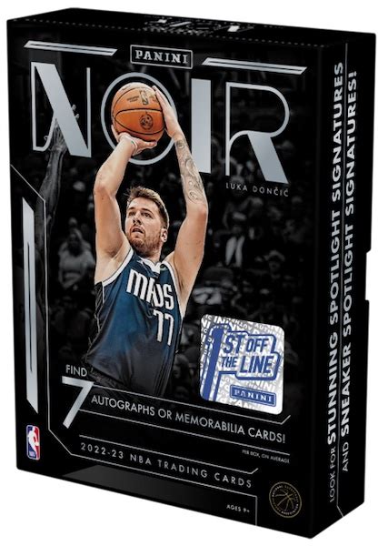 2022 23 Panini Noir Basketball Checklist Team Set Details Boxes