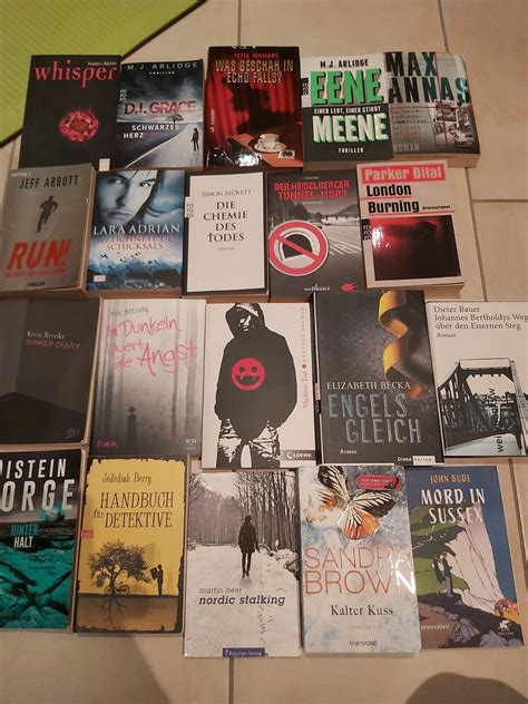 25 Krimis und Thriller Bücher Paket Sammlung Konvolut Taschenbuch und