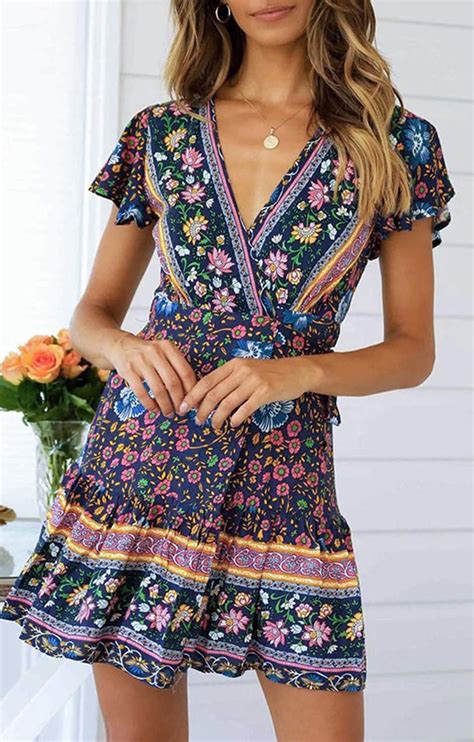 Zesica Summer Wrap Dress Amazon Prime Day 2019 Wrap Dress Sale