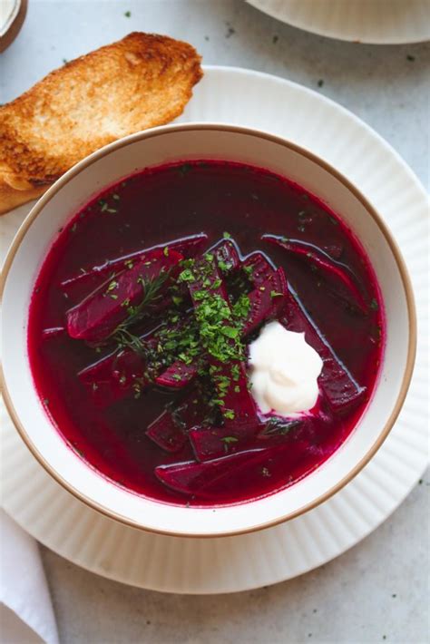 Polish Beet Borsch Soup (Barszcz) - Little Sunny Kitchen