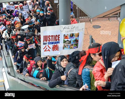 Justice For Erwiana Protest By Migrant Workers Hong Kong Foreign