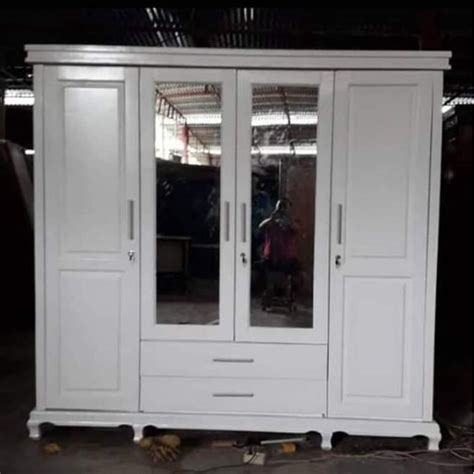 Jual Lemari Pakaian Pintu Kayu Padu Minimalis Mr Shopee Indonesia