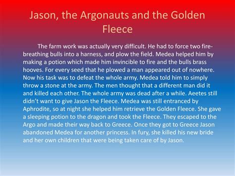 PPT - Jason, the Argonauts and the Golden Fleece PowerPoint ...