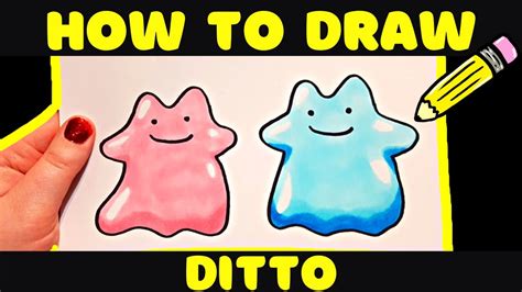 How To Draw Ditto Easy Youtube