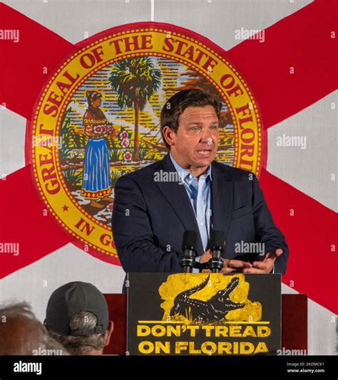 Sarasota Florida Usa 6th Nov 2022 November 7 2022 Sarasota Fl Florida Gov Ron Desantis