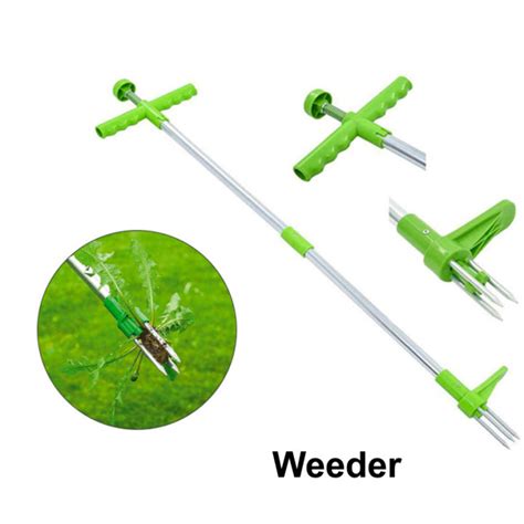 Weed Puller Tool Long Handle Stand Up Weeder Garden Weed Remover Hand