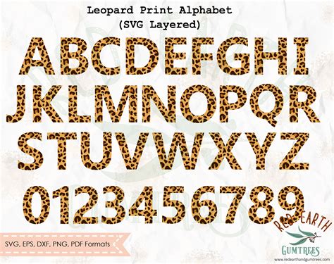 Printable Leopard Print Letters - Printable Word Searches